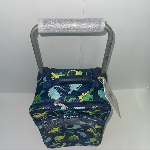New Kids Small Carry On Luggage Bag- Perfect 4 Sleep Overs Dinosaur Theme - New! - Picture 14 of 16